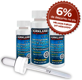 3 Unidades de Minoxidil Kirkland